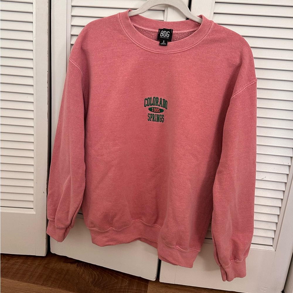 Urban Outfitters BDG Colorado Springs Sweatshirt - Pink - Small